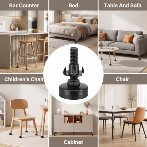 Heavy Duty Leveling Feet 20Pcs Adjustable Furniture Legs 3/8”-16