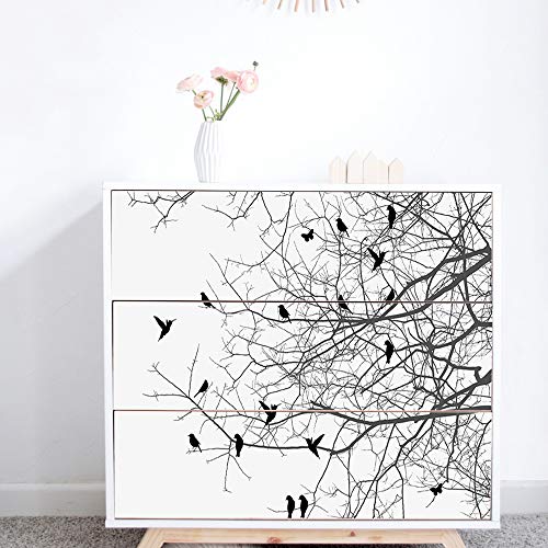 Self-Adhesive Dresser Sticker, Peel and Stick Furniture Stickers/Decals, Removable Furniture Skin (001, MALM)… - color: Md001, size: MALM