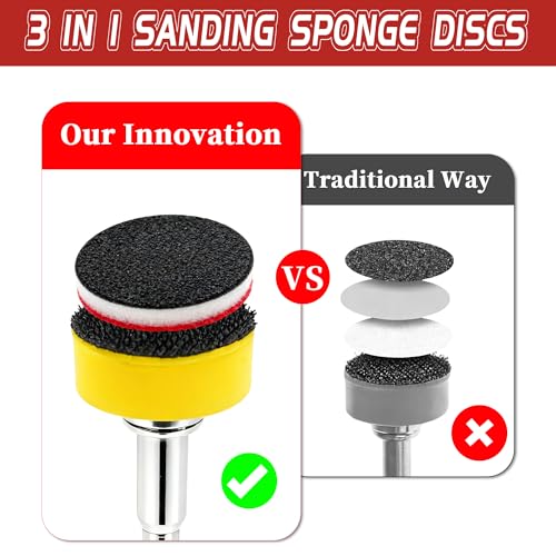 63 PCS 1 Inch Sanding Dremel Discs Hook and Loop Sandpaper 2000 Grit - style: 2000 Grit