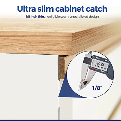 Ultra Thin Cabinet Magnetic Door Catch Stainless Steel,Satin Nickel,12 Pack - color: ‎Satin Nickel