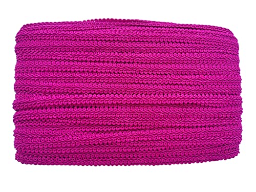 3/8 Inch Gimp Braid Trim 50 Yards for Upholstery Costume DIY Crafts (1303 Rose Red) - color: Rose Red