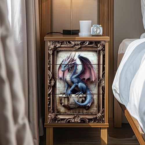 Peacoblue Vintage Dragon Rub On Transfers for Furniture Craft 6"x12" - style: Vintage Dragon
