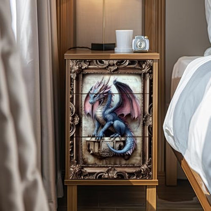 Peacoblue Vintage Dragon Rub On Transfers for Furniture Craft 6"x12" - style: Vintage Dragon