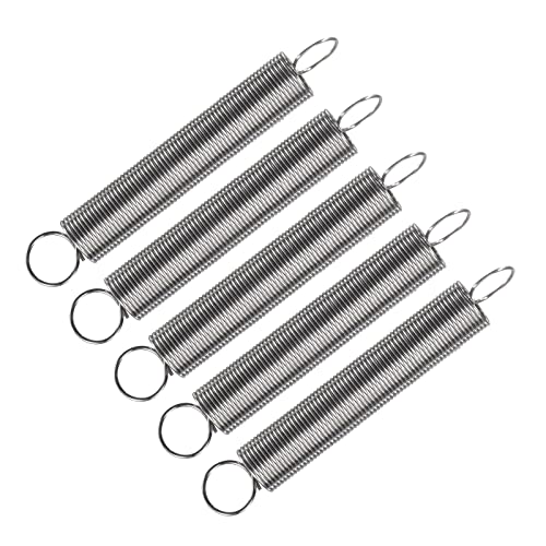 METALLIXITY Extension Spring (0.6x8x60mm/0.03"x0.32"x2.37") 5Pcs, Stainless Steel Tension Spring Wire - for Home Repair Construction Machinery - size: 0.03"x0.32"x2.37"