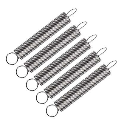 METALLIXITY Extension Spring (0.6x8x60mm/0.03"x0.32"x2.37") 5Pcs, Stainless Steel Tension Spring Wire - for Home Repair Construction Machinery - size: 0.03"x0.32"x2.37"