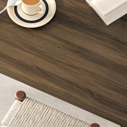 Dark Brown Wood Wallpaper for Furniture Wood Grain Contact Paper - color: Dark Brown, size: 15.7"W x 354"L