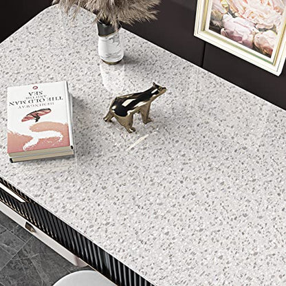 FunStick 36" x 200" Granite Contact Paper Peel and Stick Countertops for Kitchen Waterproof Granite Wallpaper Self Adhesive Vinyl Grey Marble Wall Paper Sticker for Bathroom Table Cabinets Removable - size: 36" x 200"