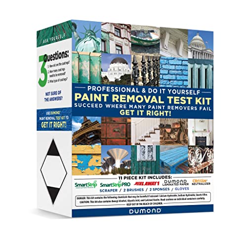 Complete Paint Removal Test Kit - Find the Right Paint Remover for Your Project - Kit Includes 8oz Samples of Peel Away 1, Smart Strip Advanced, & Smart Strip PRO, Laminated Paper & Accessories