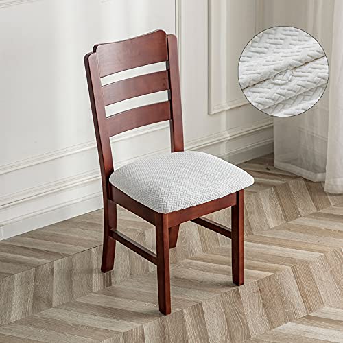 Genina Waterproof Seat Covers for Dining Room Chair Cover Set of 6 - color: White, size: 15-19in Waterproof