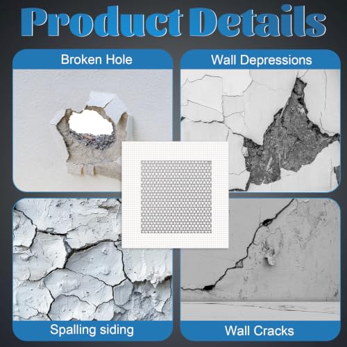Blulu 43 Pcs 4 Inch Drywall Repair Patch Kit - size: 4 Inch