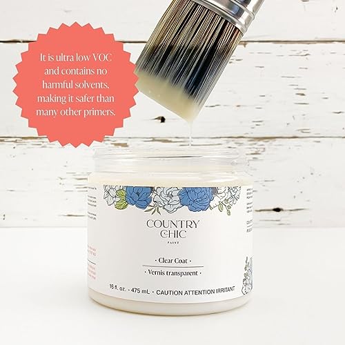 Clear Coat Quart (32oz) - Eco-Friendly Clear Satin Sheen Top Coat for Chalk Style Wood Furniture Paint, Non-Yellowing Waterproof Finish, Easy Application - size: 32 Fl Oz (Pack of 1)