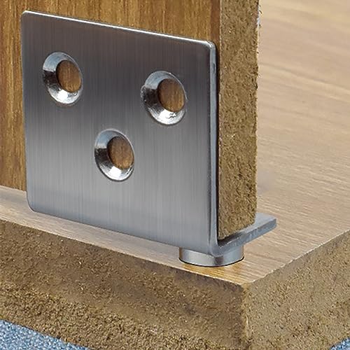 Aifeier ET 2 Sets Pivot Hinges Stainless Steel Silver Heavy Duty Concealed - color: Stainless steel silver