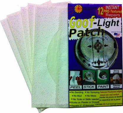 Stepsaver Products USA Made Self-Adhesive Goof-Light Textured Repair Mis-Cut Damage Around Recessed Can Lights.