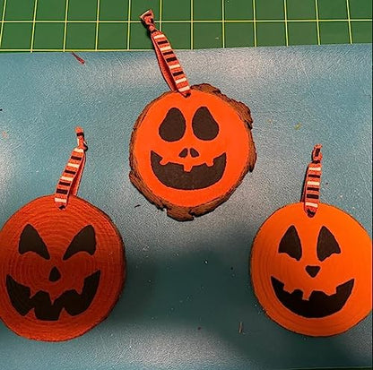 Pumpkin Carving Stencils Small Jack O Lantern Stencil 3" - style: Halloween Face/3IN