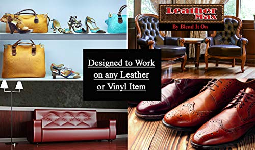 Blend It On Furniture Leather Max Complete Room/Large Sectional Kit/Leather Repair & Refinish/The Only Repair Refinish You Will Ever Need (Black) - color: Black