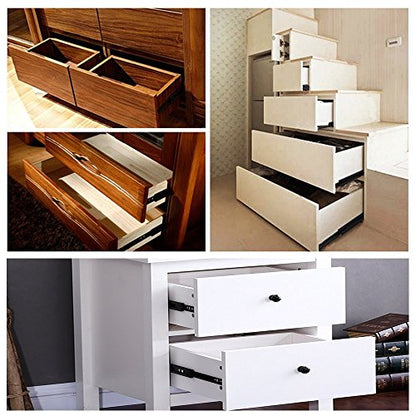 Full Extension Less Noise Ball Bearing Drawer Slides, 10 Inches, 1-Pair - size: 10 Inch, style: 1 Pair