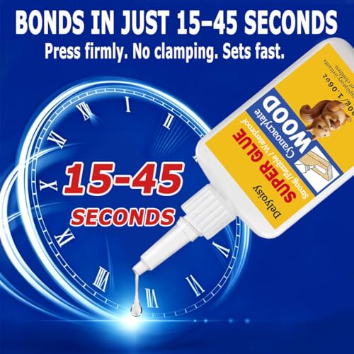 30g Wood Glue for Woodworking –Fast Drying Strong Adhesive for Wood Repair