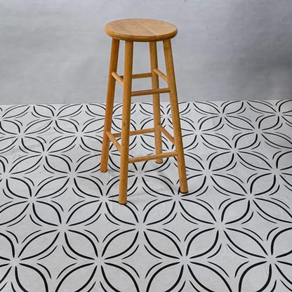 2 Pcs 12" x 12" Tile Stencil Painting Stencil for Walls and Floors - Reusable - Stencils for Painting - Stencil for Home Decor (Leaf Lattice) - style: Leaf Lattice