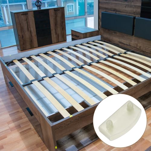 uxcell 12 Pcs 55mm x 9mm Plastic Bed Slat End Caps, Bed Slat Cover Beige - color: Beige, size: 55mm x 9mm