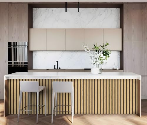 myforHD Wallpaper Peel and Stick Wood Grating Stripe Self-Adhesive Wallpaper Faux Wood Contact Paper Wood Slats Self Adhesive Wall Paper PVC Vinyl Film Removable Waterproof 17.3" x 236" - color: Wood F, size: 17.3" x 236.2"