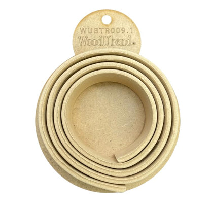 WoodUBend Pack of Two Trims TR009.1 100x3cm Heat Bendable & Flexible Wood Trims - DIY Craft, Furniture & Home Decor - Easy to Apply & Paint - Versatile, Reusable & Durable - size: Pack of 2 (100x3cm)