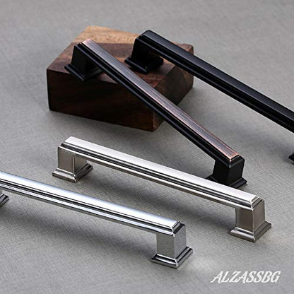 Alzassbg 3" Matte Black Cabinet Pulls and Handles 10 Pack, AL3071MB - color: Matte Black, size: 3" Hole Center