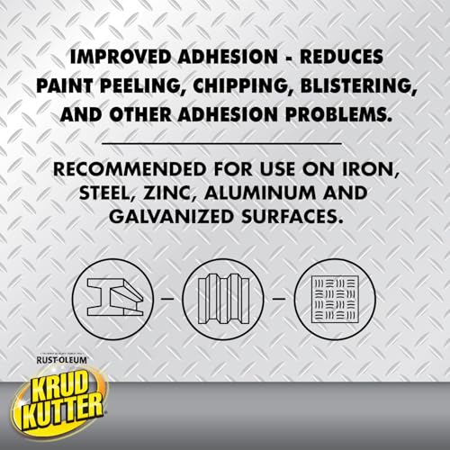 Krud Kutter Metal Clean and Etch, 1 Gallon, Prepaint Surface Prep for Metal, Removes Rust, Dirt and Residue, Helps Improve Coating Adhesion, Low Odor Formula for Steel.