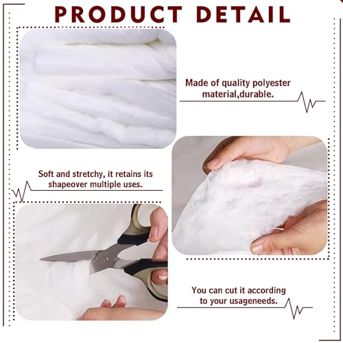 Upholstery Batting, Dacron Polyester Cushion Wrap for Foam Padding, Cushions & DIY Upholstery Projects (36" Wide × 5 Yards)