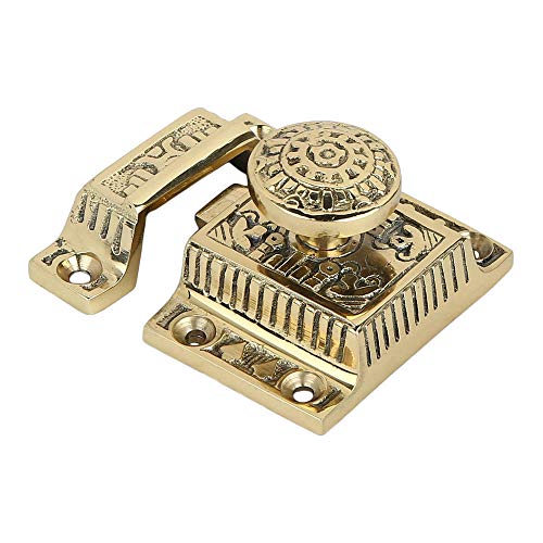A29 Cabinet Latch, Solid Brass, Windsor Design, Polished Lacquered Finish - color: Polished Lacquered