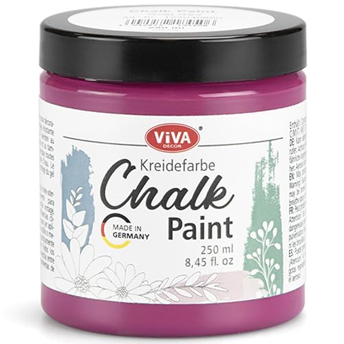 Viva Decor Chalk Paint (Purple Night) 8.45oz - Featuring a Chalky & Matte Finish, this paint is perfect for crafting Shabby Chic & Vintage looks on wood furniture and decor pieces - color: Purple Night