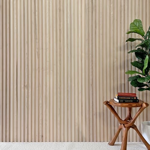 4-Pack Real Wood Slat Wall Panels, 3/4" x 5-1/2" x 72", Solid American Hardwood, The Millwork Outlet (Maple, 72") - color: Maple, size: 72"