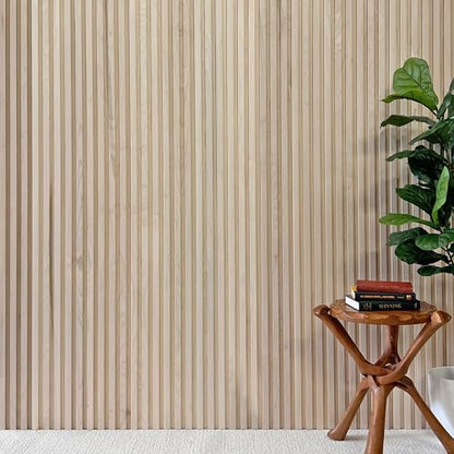 4-Pack Real Wood Slat Wall Panels, 3/4" x 5-1/2" x 72", Solid American Hardwood, The Millwork Outlet (Maple, 72") - color: Maple, size: 72"