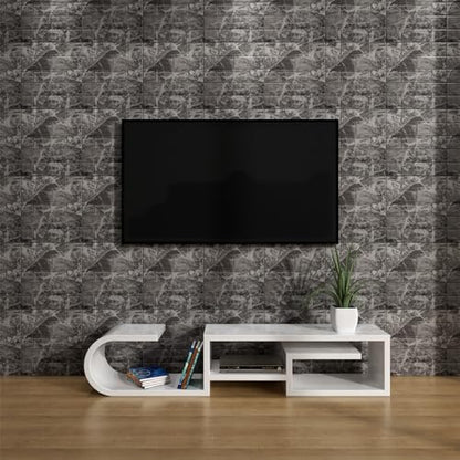 Faux Brick Wall Panels, 40 PCS, Grey White - color: Grey Brick, size: 40PCS