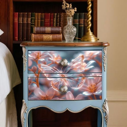 Peacoblue Beautiful Butterflies Rub On Transfers for Furniture Craft 6"x12" - style: Beautiful Butterflies