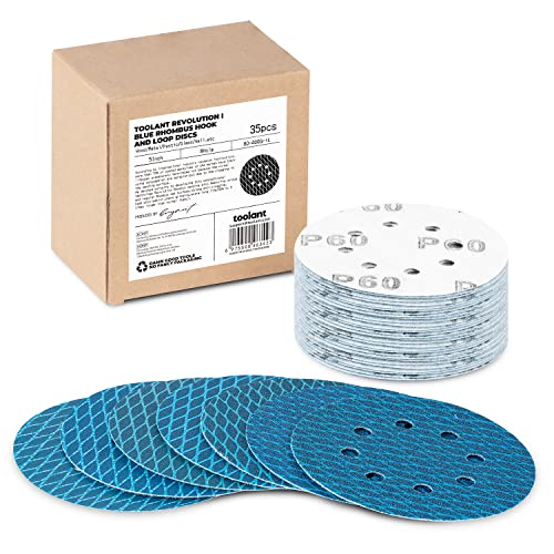 toolant Diamond Shape 5" 60-400 Grit Sanding Discs, 50Pack - style: (5 inches)50pcs