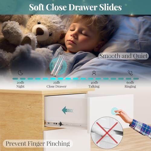 20 Inch 5 Pair Soft Close Drawer Slides, 3 Full Extension,Kitchen Cabinet Drawer Runners, 100LB Load Capacity - size: 20 Inch, style: Soft Close-5 Pair