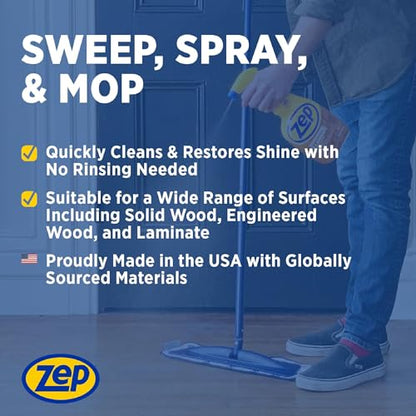 Zep ZUHLF32 Hardwood and Laminate Floor Cleaner 32 ounces - size: 32 Fl Oz (Pack of 1)