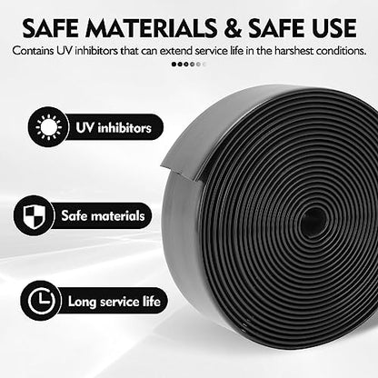 LukLoy 2" Wide 20ft Long Vinyl Straps for Patio Chairs Repairs, Black - color: Black, size: 20 Ft strap + 20 rivets