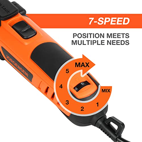 JORGENSEN Corded Oscillating Multi Tool, Variable Speed with 16 PCS Blades