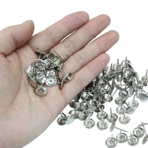 Antique Upholstery Tacks, Silver, 100 Pack - color: Silver