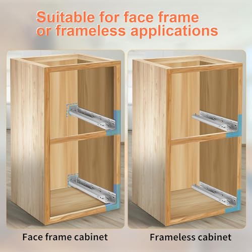 4 Pair 15 Inch Undermount Soft Close Drawer Slides Full Extension Concealed Bottom Mount Drawer Slides with 3D Adjustable Lock Device and Rear Mounting Brackets, 100 LB Capacity - size: 15 Inch