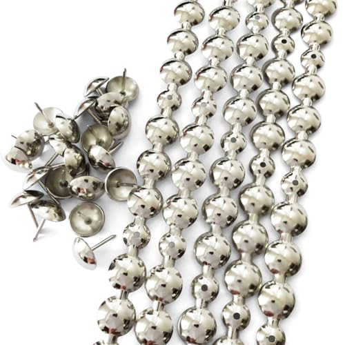10Meters Upholstery Tacks Strips/Nailhead Trims(M:16mm Nickel) - color: Nickel, size: 16mm