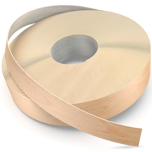 YANYE Red Oak Edge Banding, 3/4 inch x 50ft roll of Veneer Real Wood Edge Banding Pre-glued Flexible, Tape Banding - color: Red Oak, size: 3/4"x 50ft