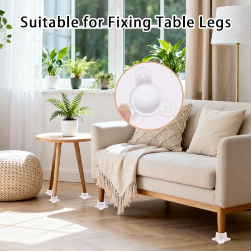 3/4 Inch PVC Flange PVC Table Leg Cap, 4 Pack Furniture Grade Rod Holder with Mounting Screws, Pipe Flange Fittings for DIY Making Storage Shelves, Support Feet - size: 3/4 Inch
