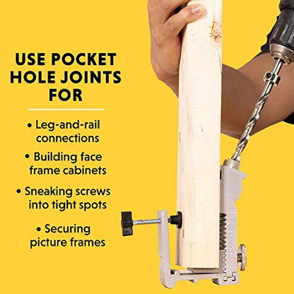 General Tools 854 Adjustable Pocket Hole Jig - style: 53 pcs. Adj. Jig Kit