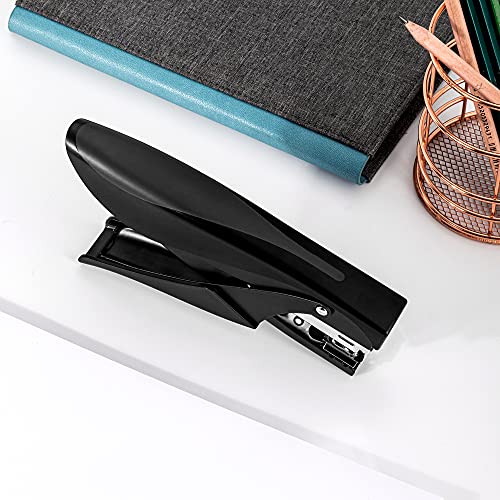 Amazon Basics Effortless Handheld Plier Stapler, 25 Sheet Capacity, Heavy Duty, Black - size: 1-Pack