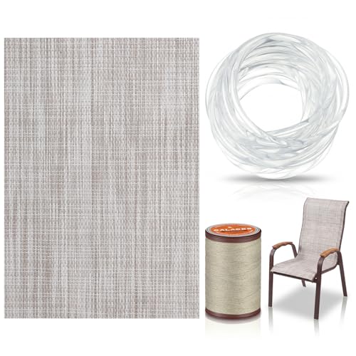 SmoothNovelty 3 Pcs Grayish White Patio Chair Replacement, 59 x 79 Inch - color: Grayish White, size: 59 x 79 Inch