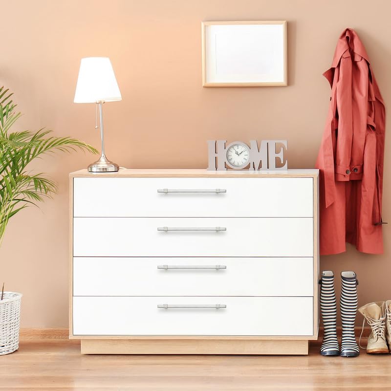 15 Pack Brushed Nickel Cabinet Handles, 7-1/2" Hole Center Drawer Pulls - color: Brushed Nickel, size: 7-1/2 Inch Hole Center