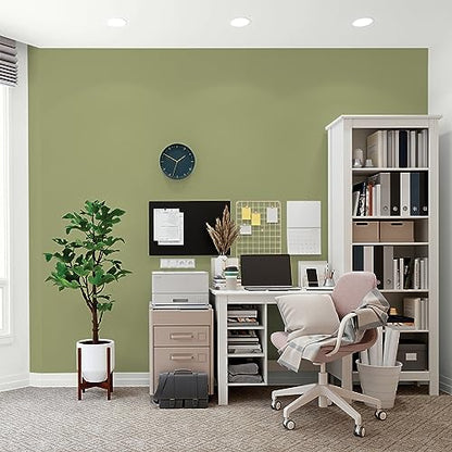 Glidden Total Interior Wall Paint & Primer All-in-One, Dill/Green, Flat, 1 Gallon - color: Dill, size: 128 Fl Oz (Pack of 1)