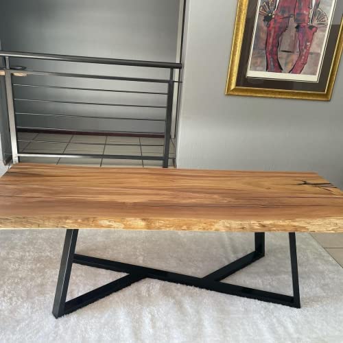 FUSHIAIPTC 18 Inch Metal Table Legs for DIY Coffee End Table Bench - color: Black